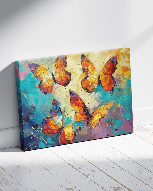 Schilderij Vlinders - Abstract